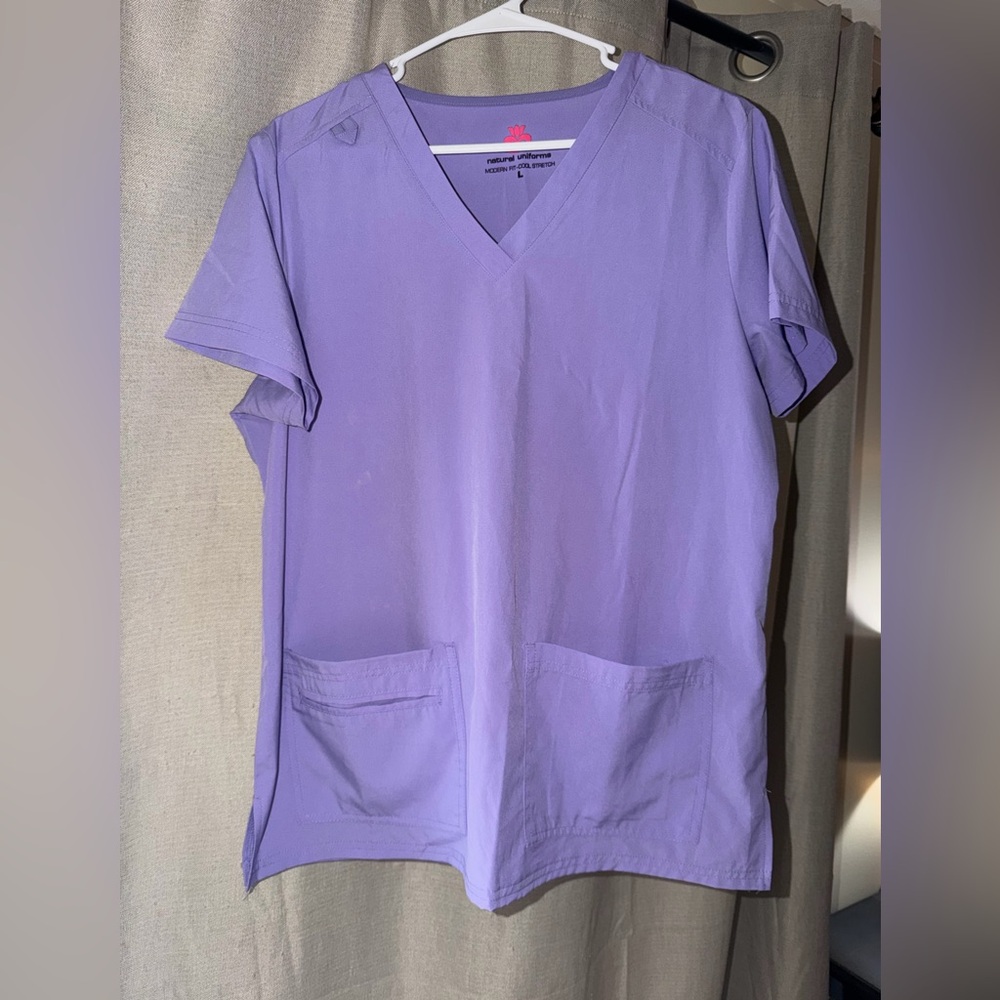 Purple scrubs